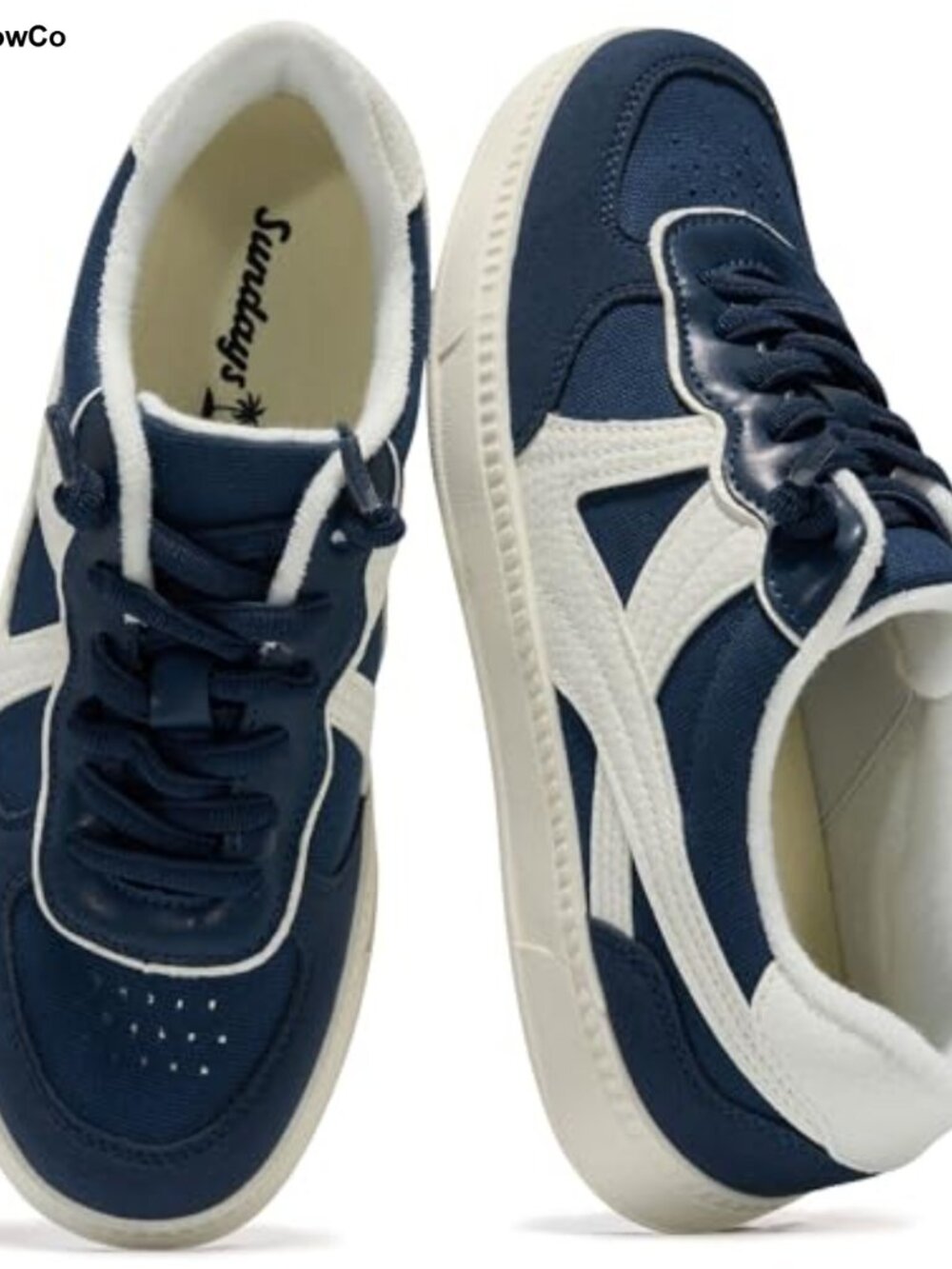 Women's Canvas Fashion Sneakers - Non-Slip Platform Shoes